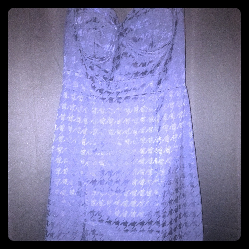 Forever 21 Blue Strapless Dress
